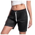 thumbnail image 1 of WAYUTE Womens Shorts Fashionable Printed Drawstring Shorts Summer Elastic Waist Casual and Lightweight with Pockets, 1 of 9