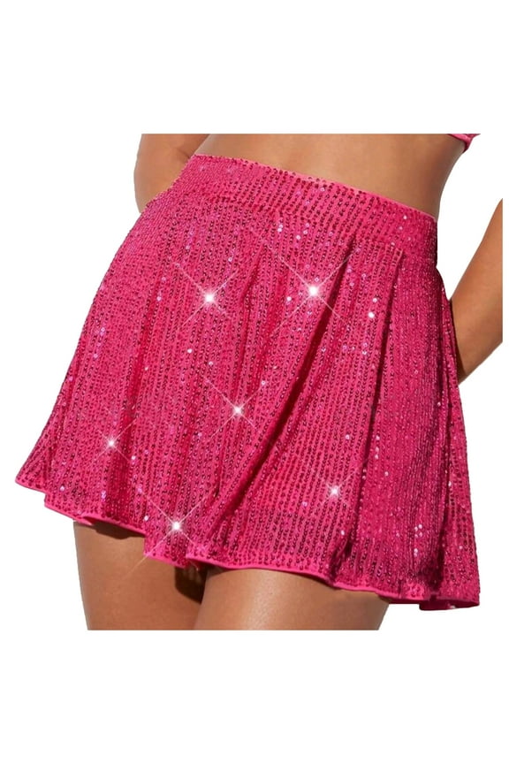 Womens Shorts Sparkling Sequined Double Layer Mesh Shorts Dance Performance Casual Fashion Shorts