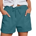 thumbnail image 1 of WAYUTE Womens Shorts Straight Leg High Waist Sports Loose Shorts Trendy Solid Color with Pockets Stretchy for Summer Daily Wear, 1 of 6