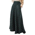 thumbnail image 1 of WAYUTE Womens Skirts High Waist Casual Flowy Plaid Maxi Skirt with Side Slit A Line Boho Long Skirt for Everyday Wear and Versatile Outfits Holiday Skirt, 1 of 6
