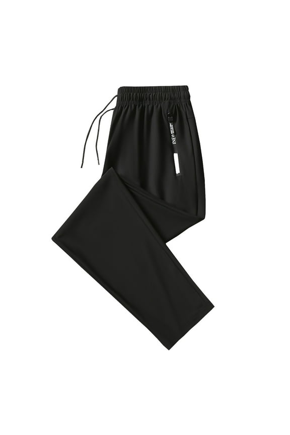 Womens Sweatpants Solid Color Elastic Waistband Drawstring Straight Leg Sports Active Casual Sweat Pant