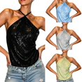 thumbnail image 1 of WAYUTE Womens Tank Tops Elegant Halter Neck Backless Strappy Camisole Loose Comfort Basic Summer Tops Performance Beach Outdoor Casual, 1 of 7