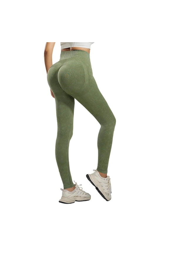 Yoga Pants Women High Waisted Seamless Push up Legging with Squat Proof Fabric Stretchy Fit for Workout L