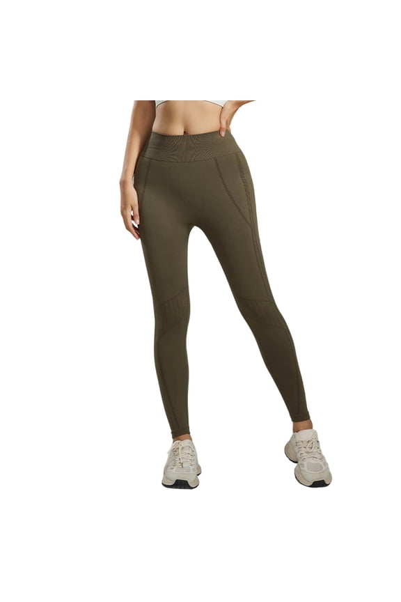 Yoga Pants Women High Waisted Seamless for Push up Non See Through Compression Pants Stretchy Fit Running S