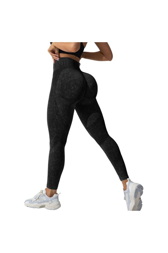 Yoga Pants Women Tummy Control Compression Slim Seamless Push Up Sports Trousers Stretchy Fit for Workout S