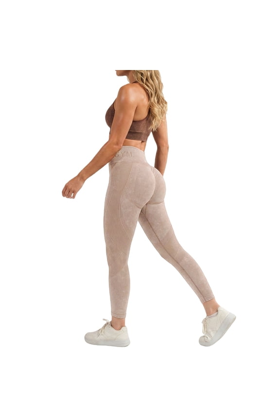 Yoga Pants Women Tummy Control Lifting Yoga Trousers Breathable Solid Color Stretchy Fit Sports Daily Wear M