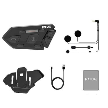 WAYXIN Motorcycle walkie talkie,1200m BT Auto-Answer Stereo Intercoms 1200m Support Hands-Free Waterproof Support Music Helmet Intercoms Headset Wireless Waterproof Wireless Headset -