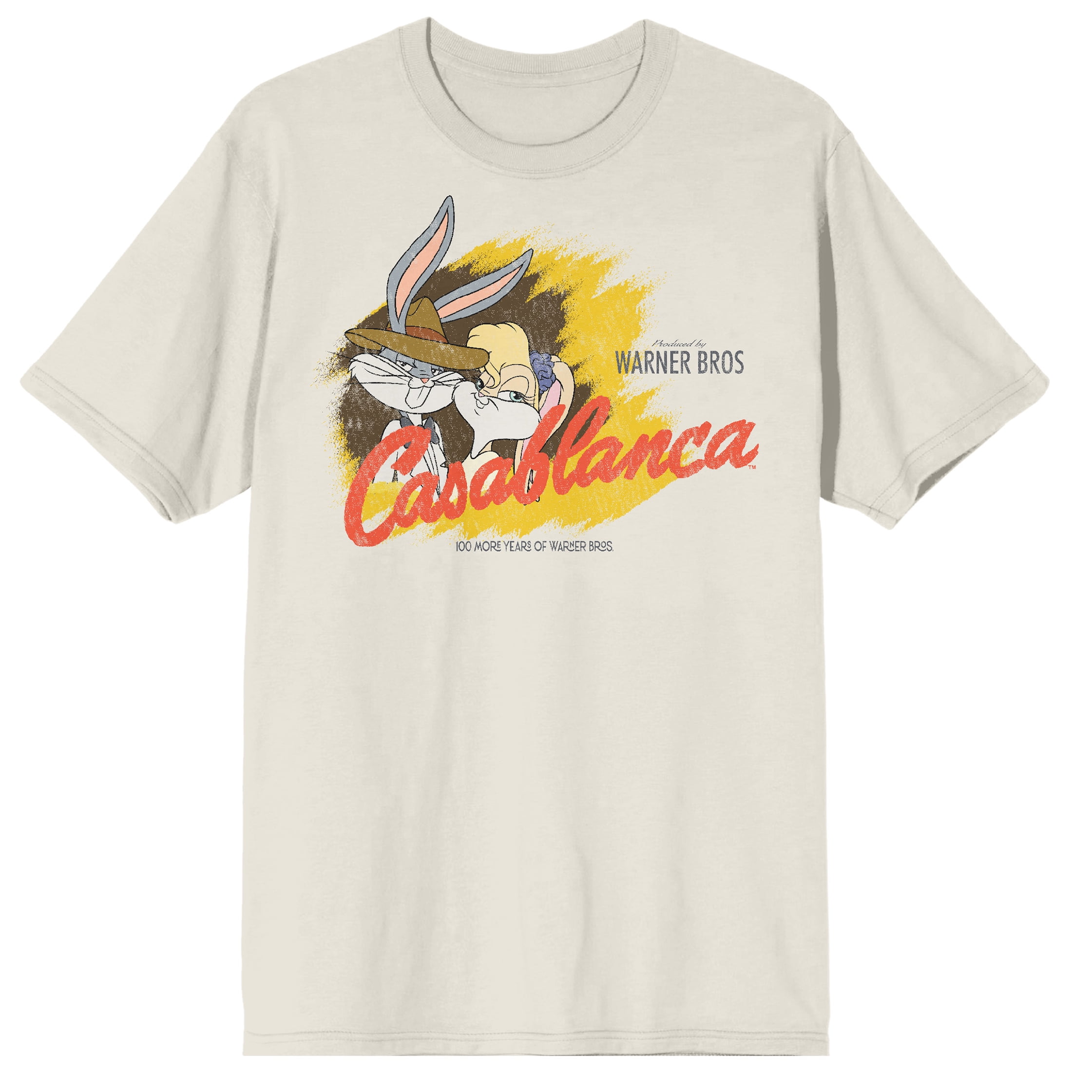 WB 100: Looney Tunes Mashups Casablanca Characters Crew Neck Short Sleeve  Tofu Men's T-shirt-XL