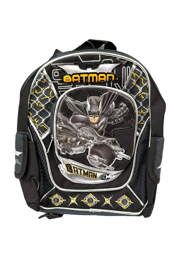 WB Batman Pre-K Toddler Size Small Backpack