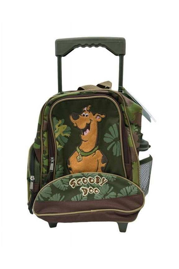 WB Scooby Doo Safari Pre-K Toddler Size Small Rolling Backpack