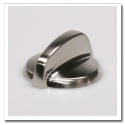 WB03T10284 RANGE KNOB - STAINLESS LOOK - EXACT FIT FOR WB03T10284 GE APPLIANCE - REPLACEMENT PART BY AFTERMARKET APPLIANCE