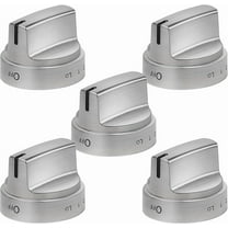 WB03X24818 Stove Knob Replacement Compatible with GE Stainless Steel Gas Range Burner Stove Knob Replace PS11729081 AP5989029 EAP11729081 4363588（5 Pack, Not Universal）