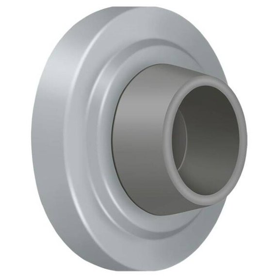WB238U26D Concave Flush Bumper 2-3/8" Diameter, Satin Chrome Finish