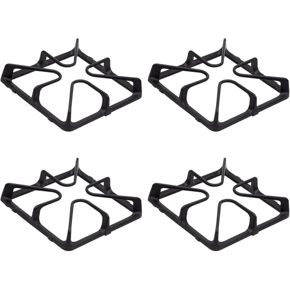 WB31K10034 Burner Grates for Gas Stoves Compatible with Gas Stove Ran for neral Electric Gas Stove Top Surface Grate Cast Iron Rack-4Pack