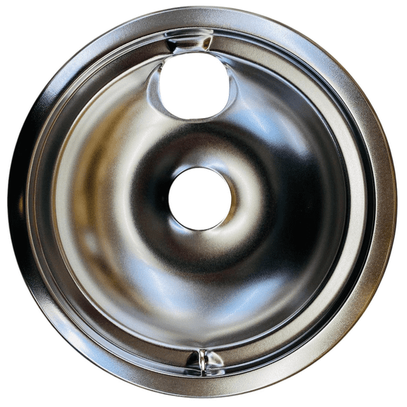 WB31M15, Large 8" Chrome Drip Bowl Tray replaces GE, Hotpoint