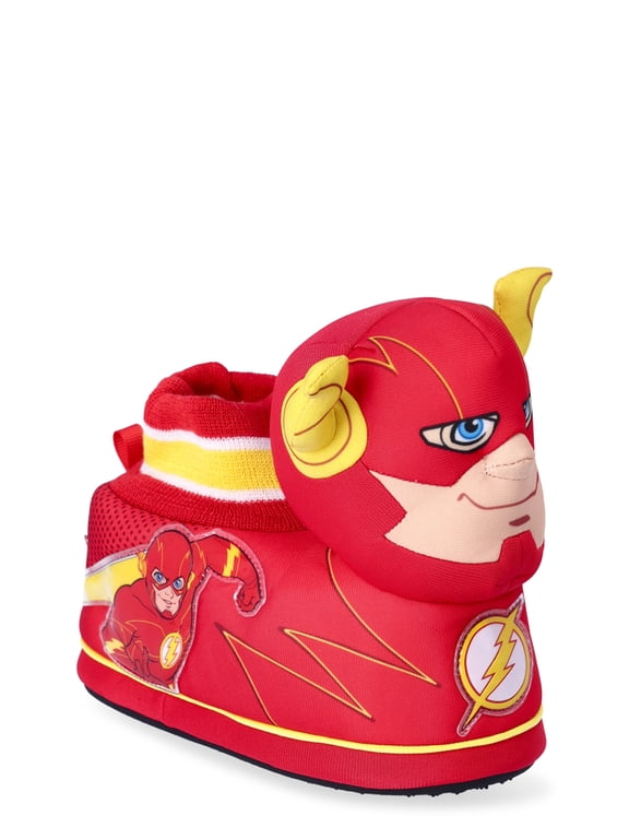 Boys 3D Character Details Slippers, Red, Size 9/10