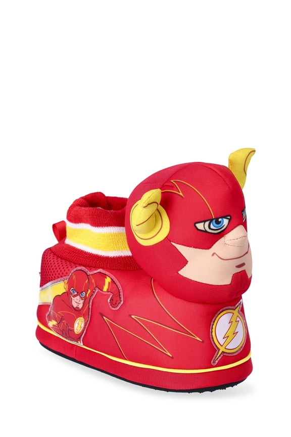 Boys 3D Character Details Slippers, Red, Size 9/10