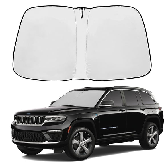 WBLATP Custom Fit 2014-2024 Jeep Grand Cherokee Front Windshield Sun Shade Covers UV Block, 1 Pack