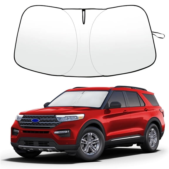 WBLATP Custom For Ford Explorer 2020-2025Car Front Windshield Sun Shade Reflective UV Cover , 1 Pack