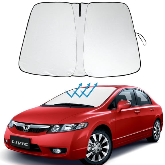 WBLATP Custom For Honda Civic 2006-2011 Car Front Windshield Sun Shade Window Cover UV Block, 1 Pack