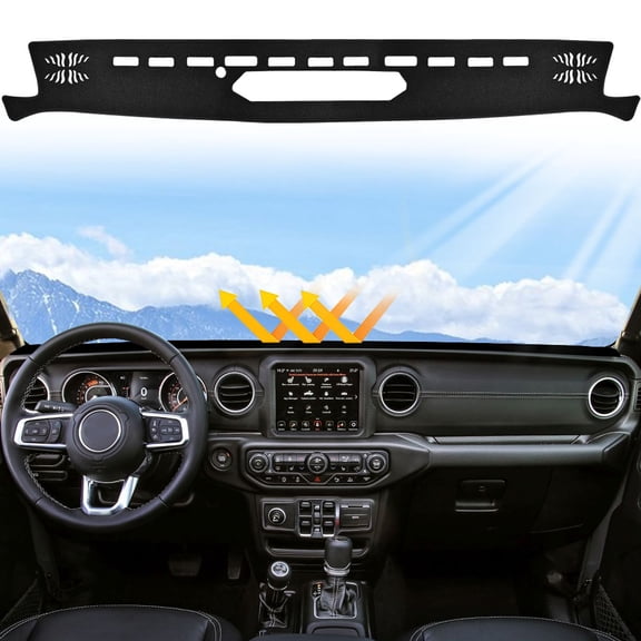 WBLATP Custom for 2020-2024 Jeep Gladiator JT Car Dashboard Cover Dash Mat Carpet Pad Sun Shade , 1 Pack