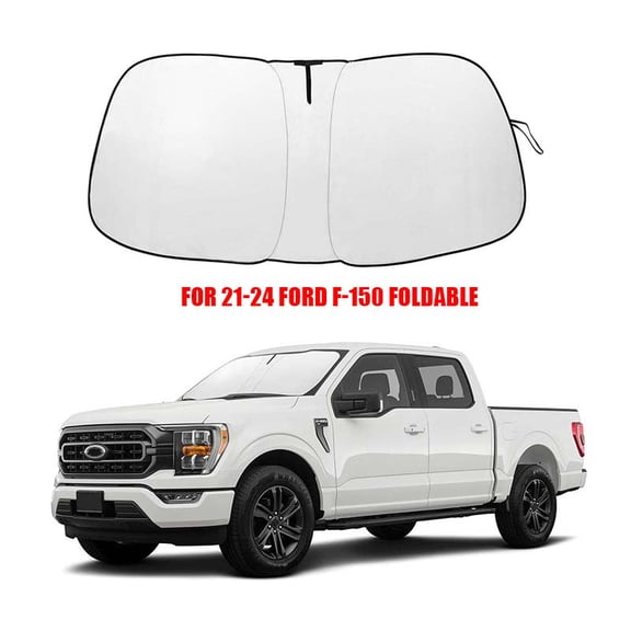WBLATP Custom for 2021-2024 Ford F-150 Foldable Car Windshield Sun Shade Visor Window Shield Cover, 1 Pack