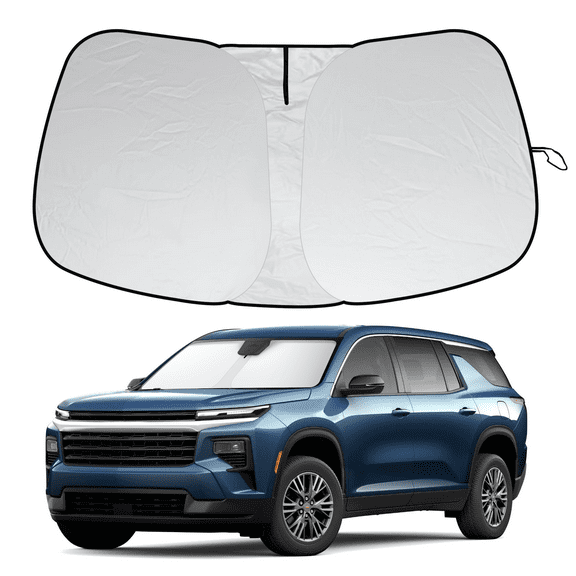 WBLATP Custom for Chevy Traverse 2018-2024 Windshield Sun Shade Rays Block Shield Cover Visor, 1 Pack