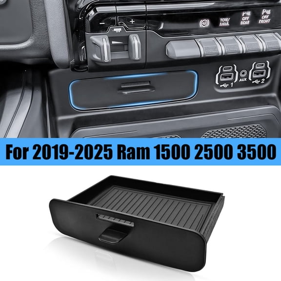 WBLATP for 20192025 RAM 1500 2500 3500 Car Center Console Storage Cubby Drawer Accessories