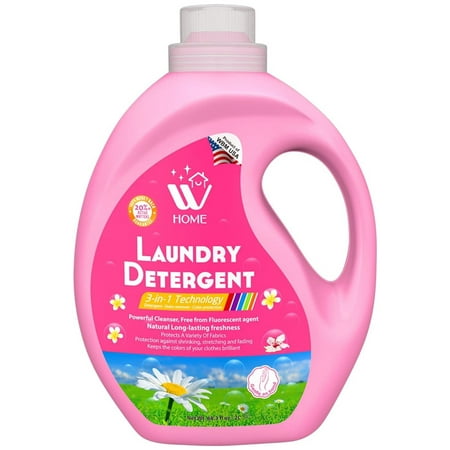 WBM 3-in-1 Liquid Laundry Detergent with Long Lasting Fragrance, 68.3 fl oz - 1 Count