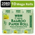 WBM UltraSoft & Strong 3 Ply Bamboo Toilet Paper 10 Rolls for