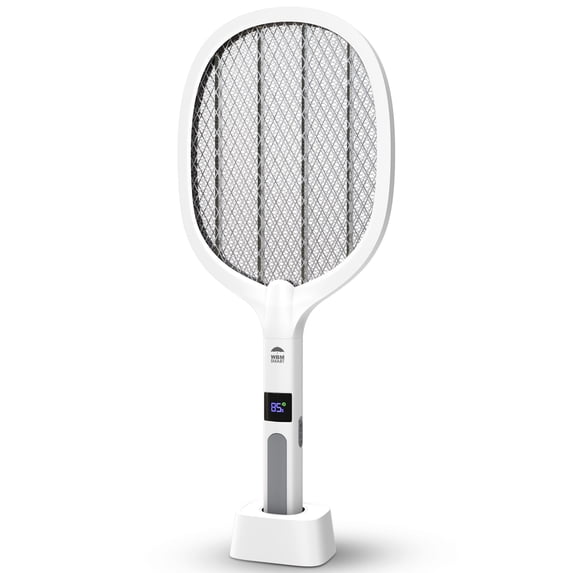 WBM Bug Zapper, 2-in-1 Rechargeable Electric Fly Swatter for Indoor and Outdoor, Plastic