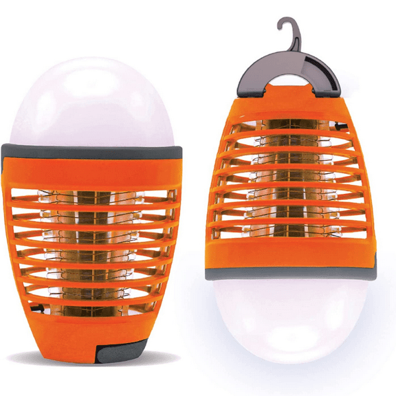 WBM Camping Lantern, LED Bulb with 360° of Brightness, 2 Count, Rechargeable Hiking Gear, Hanging Night Light