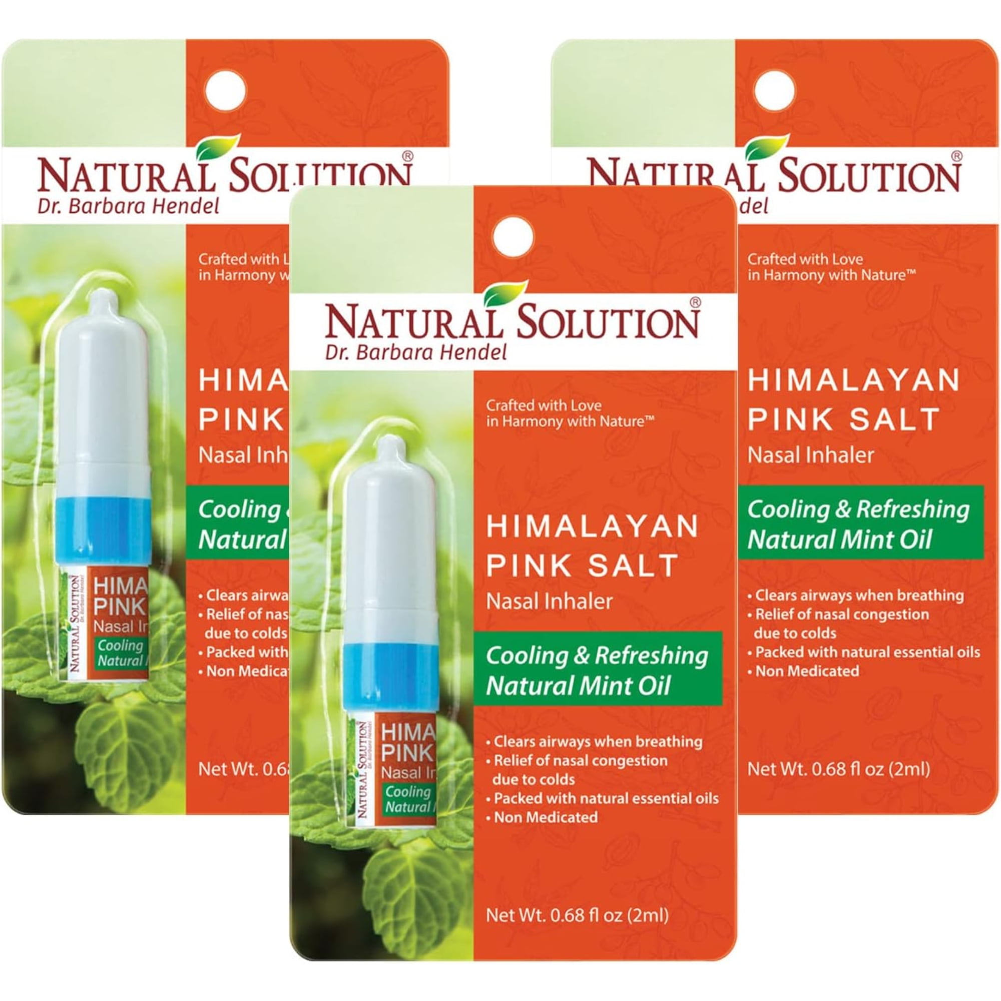 WBM Nasal Inhaler for Nasal Decongestion, NonMedicated, Cooling