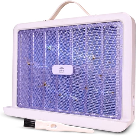 WBM Smart Electric Bug Zapper, High-Voltage LED UV Light Trap for Mosquitoes, Portable & Wall-Mountable with Safety Mesh Protection, Indoor and Outdoor Use