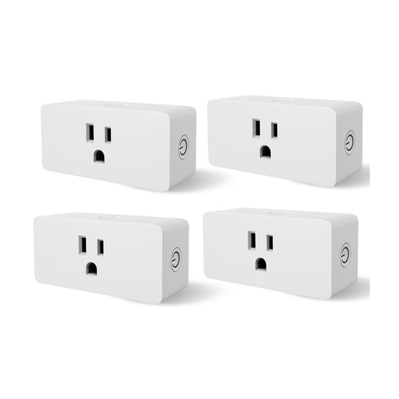 WBM Smart Wifi Socket, Voice Control Plug, Compatible With Alexa And Google Assistant - 4 pcs