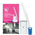thumbnail image 1 of WBM Toilet Bowl Cleaner, Toilet Cleaning Brush with 8 Replacement Heads, Long Plastic Handle - White, 1 of 8