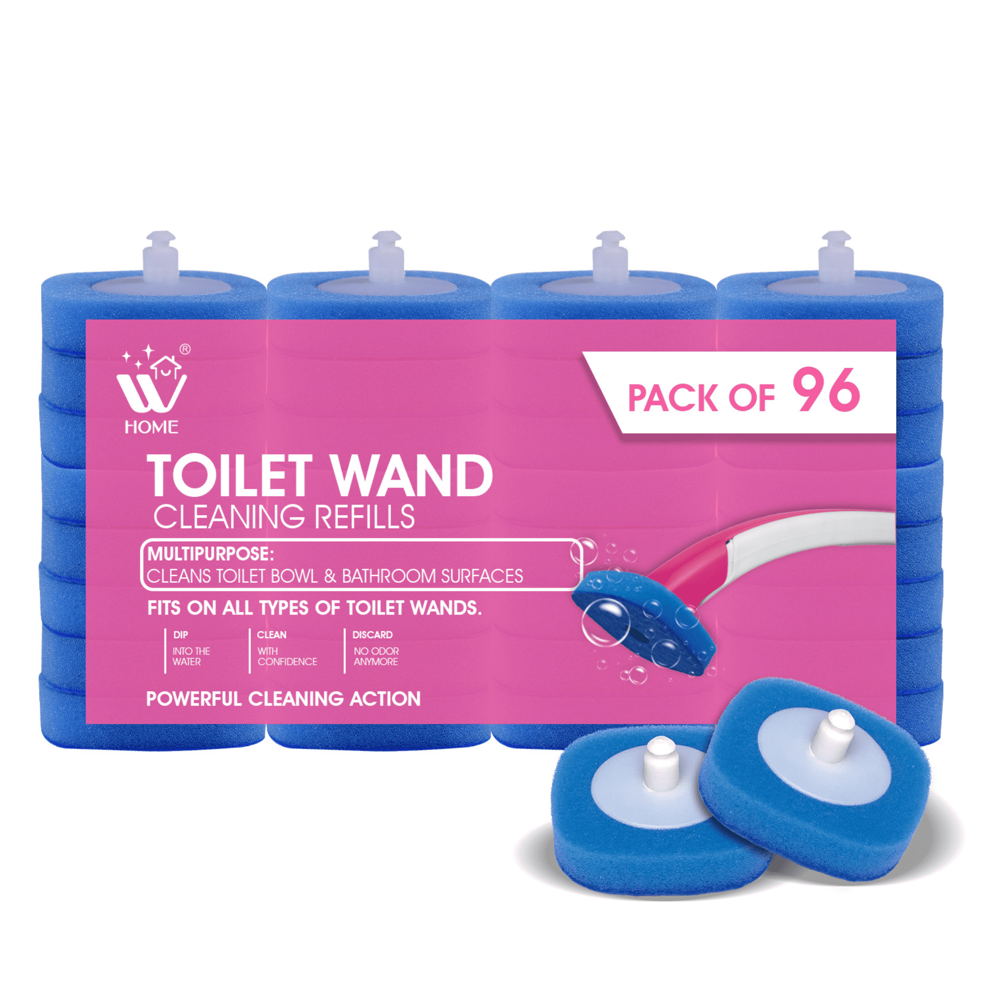 WBM Toilet Cleaning Wand Refills, Replacement Toilet Cleaner Refills