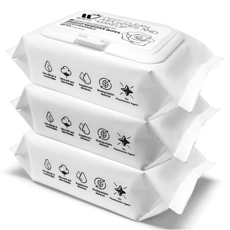 WBM Wet Wipes for Women, 25 Sheets - 3 Packs