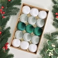 thumbnail image 1 of WBQ 2.4In Velvet Christmas Balls, 15 pcs Shatter-proof Ornaments Tree Pendants, Holiday Party Wedding Home Decoration, 1 of 5
