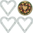 thumbnail image 1 of WBQ 3Pcs Heart Shaped Wire Wreath Rings 11.8 Inch Metal Wreath Frame, Heart Valentine's Day Wreath Making Rings Base, Christmas Wire Wreath Frame, DIY Crafts Wedding Garland Ring, 1 of 6