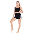thumbnail image 1 of WBQ Casual Short Pants Cotton Sports Shorts Yoga Dance Running Shorts Black Tag L/US 10, 1 of 7