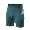 thumbnail image 1 of WBQ Compression Shorts Men with Pocket, Spandex Running Shorts Sport Athletic Workout Performance Underwear, 1 of 9