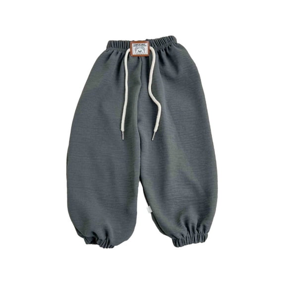 WBQ Kids' Breathable Quick Dry Ice Silk Pants,Unisex Loose Anti-Mosquito, Sun Protection, Elastic Waist, Cuffed Ankles