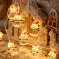 thumbnail image 1 of WBQ LED Lights String Christmas Tree Decorative Lights String Snowman Santa Claus Atmosphere Layout Lights 3m 20LED Red Heart Snowman Without Flashing, 1 of 6