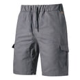 thumbnail image 1 of WBQ Men's Cargo Shorts Lightweight Slim-Fit Flat-Front Draw-string Authentics Lightweight Ripstop Fishing Hiking Casual Shorts with Multi Pockets, 1 of 9