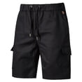 thumbnail image 1 of WBQ Men's Cargo Shorts Lightweight Slim-Fit Flat-Front Draw-string Authentics Lightweight Ripstop Fishing Hiking Casual Shorts with Multi Pockets, 1 of 8