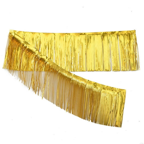 WBQ Rainbow Fringe Curtain Party Streamers 200*30cm Foil Fringe Backdrop