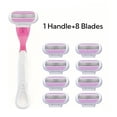thumbnail image 1 of WBQ Razors for Women Sensitive Skin，8 blade Lady Shaving Razor for Women, Women’s razors for Shaving, 1 of 6