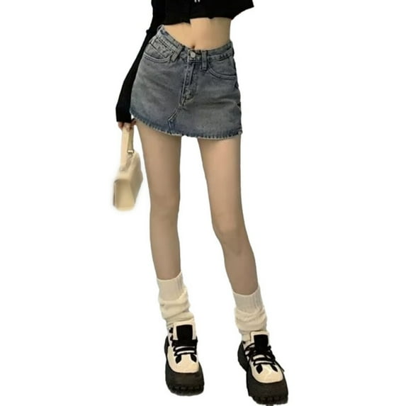 WBQ Women's Casual Short Denim Skirt