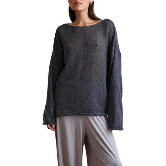 WBQ Women's  Thin Flared Sleeve Knit T-Shirt S-L size